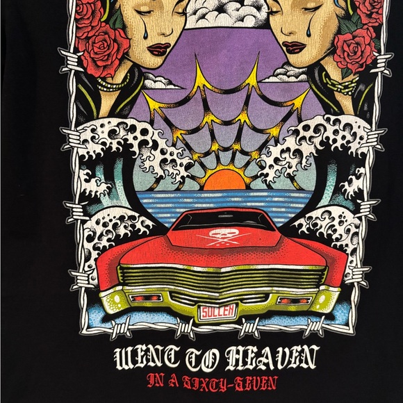 Sullen Art Co. T Shirt - Went to Heave in a Sixty Seven - Picture 7 of 8